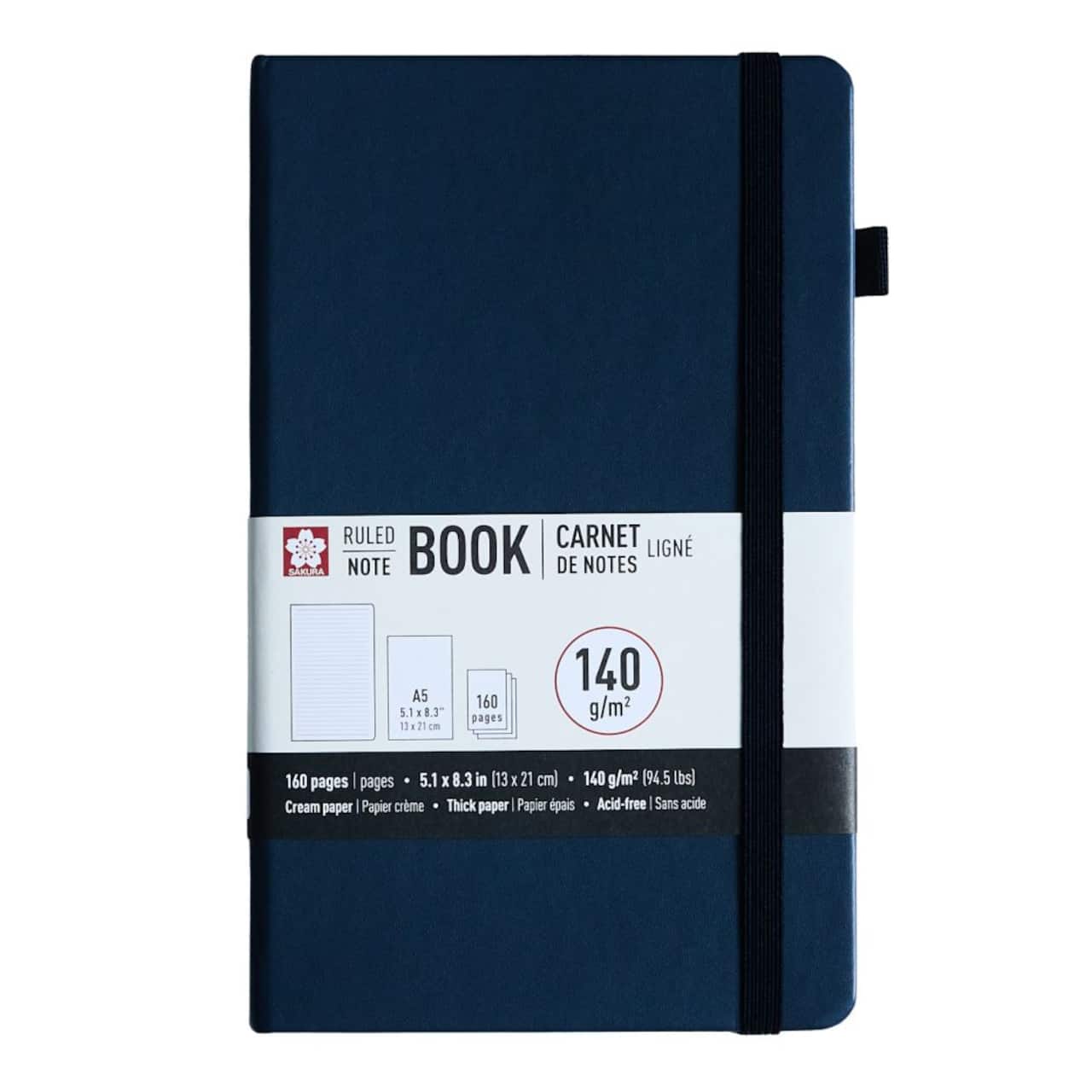 Carnet de notes ligné de 13 cm x 21 cm de Sakura